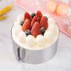 Molde retráctil para pastel de gasa con forma de anillo de mousse de acero inoxidable de 6 a 12 pulgadas, herramienta para hornear