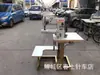 Máquina de coser especial simple de columna horizontal de doble aguja síncrona de coche alto, máquina de coser de aguja 341-2, alimentación triple síncrona, canilla grande inferior