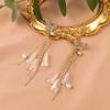 Nuevos Aretes Largos de Borla de Moda con Aguja de Plata S925, Diseño de Mariposa con Diamantes, Elegantes, de Verano, Primavera 285