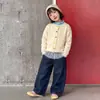 You Hua 2026 Otoño Nuevos Pantalones Anchos Versátiles para Niñas Jeans Elegantes para Niños 68812