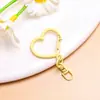 Ins Llavero de Corazón con Pintura al Horno Forma de Corazón Accesorios de Joyería DIY a Mano Hebilla Colgante para Bolsos DIY Perler Beads Venta al por Mayor