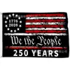 Fornecimento Transfronteiriço de Banners de Decoração de Jardim, Tecido para Painel de Fundo de Festa de Festival, Bandeiras Personalizadas para o 250º Aniversário da Independência Americana