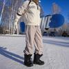 Calças Masculinas 2024 Inverno Novas Calças de Algodão Quentes Engrossadas com Forro de Lã Calças Americanas para Exteriores Calças de Esqui Casuais Soltas e À Prova de Frio