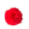 Botón de pelo de visón real 3-4 cm botón de pelo de visón de colores base plana para horquilla Hanfu, bufanda, botón de bola de pelo, accesorio de pelo