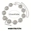 Corrente de Cintura Espiral de Metal Simples Casual Elegante Transfronteiriça Acessórios de Vestuário Feminino Corrente de Cintura