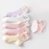 Calcetines para Niñas Primavera y Verano Clase A Calcetines de Dibujos Animados para Niñas, Malla Transpirable Sin Costuras para Bebé Calcetines Finos de Media Caña para Primavera y Otoño para Niñas