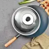 Wok de Hierro Zhangqiu, Wok Tradicional para Cocina Casera, Wok de Hierro Engrosado, Wok para Estufa de Gas, Wok Antiadherente