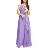 Vestido de niña grande para niños, largo, para coro de estudiantes, orquesta, actuación, vestido de noche, satén, para tocar el piano, vestido infantil