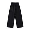Pantalones de Pierna Ancha con Cintura Fruncida Estilo Lulu Verano Versátiles Sueltos Color Caramelo Rectos Deportivos Yoga Pantalones Largos hasta el Piso