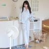 Pijama de Seda Helada Estilo Nuevo 2026 para Mujer, Pantalón Holgado y Transpirable de Manga Larga, Conjunto de Ropa para el Hogar de Alta Gama que se Puede Usar Afuera
