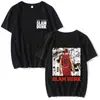 Slam Dunk Sanjingshou Caminho das Cerejeiras Time Xiangbei Camiseta de algodão masculina e feminina basquete folgada tamanho plus size moletom de manga curta