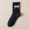 Otoño e invierno nuevos productos punto hilo lazo calcetines dulce viento académico calcetines de tubo serie miu viento ballet calcetines largos al por mayor