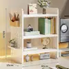 Estante de Almacenamiento de Tablero Perforado para Escritorio Estante de Libros para Escritorio de Dormitorio Escritorio para Estudio en Casa Escritorio de Oficina Estante de Exhibición de Almacenamiento Multicapa