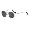 Nuevas Gafas de Sol Cuadradas de Moda Europeas y Americanas para Hombre, Gafas de Sol Versátiles con Varillas Metálicas de Protección Solar, Gafas de Sol al por Mayor Transfronterizas para Hombre