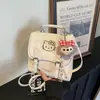 Mochila, Bolsa de Mão, Bolsa de Ombro Estilo College Casual Coreano Nova Moda Transfronteiriça 2025, Bolsa Transversal Grande e Fofa para Menina