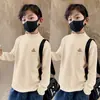Y2556 # Ropa Interior Básica para Niños Cuello Semi-Alto Ropa Interior para Niños Otoño e Invierno Camiseta de Manga Larga Capa Base Térmica Top Térmico
