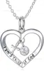Collar Cruz Colgante Corazón Plata S925 Transfronterizo Cadena Clavícula Femenina Moda de Lujo Accesible Europea y Americana Regalo