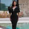 Estilo de Alta Gama, Lujo Ligero, Maduro y Elegante, Hombros Descubiertos, Vestido de Vendaje Ajustado, Vestido para Cena de Cumpleaños