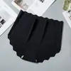 Ropa interior de seda de hielo sin costuras ultradelgada para mujer con diseño de ondas, color liso, talla grande, cintura alta, transpirable, una pieza, bragas para mujer