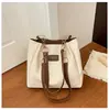 Bolso de hombro con cadena estilo coreano 2026, fresco y simple, bolso tote casual minimalista de gran capacidad, bolso de axila de cuero suave