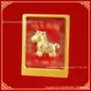 Oro Puro Oro 999 Nuevo Marco de Fotos Mesa Año del Caballo Adornos Te Harán Rico Inmediatamente Bendición de los Oficiales Celestiales Regalos Culturales y Creativos Venta al por Mayor