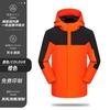 Ropa de Carga Impermeable a Prueba de Viento Logotipo Impreso Personalizado Cortavientos Otoño e Invierno Ropa de Trabajo en Equipo Chaqueta Abrigo Tres en Uno