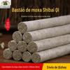 Bastões de Moxa, Almofariz de Pedra para Moxabustão, Bastões de Moxabustão Suspensos, Moxa Envelhecida por Três Anos, Moxa Qichun, Bastões de Moxa Qichun Feitos à Mão, Atacado do Fabricante Qichun, Artemísia Medicinal
