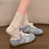 Versión coreana 2026 zapatillas de entrenamiento casuales alemanas, zapatillas retro Cortez, zapatillas deportivas, zapatos azules, suela blanda, nuevo modelo de primavera para mujer