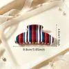 Pinzas de garra a rayas de colores, pinzas para coleta, pinzas de tiburón, accesorios para el cabello, pinzas para el cabello, accesorios populares para el cabello al por mayor del fabricante