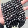 Cuentas Sueltas de Obsidiana Plateada Natural para Pulseras, Collares DIY, Cuentas Semi-Terminadas, Accesorios de Joyería y Adornos