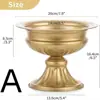 Vaso de Flores de Metal Dourado Estilo Europeu Amazon Recipiente Vintage para Arranjo de Flores Decoração de Hotel Casamento Corredor Vaso de Flores Secas Ornamento