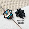 Estilo lindo caricatura divertido graffiti crayón pequeño nuevo pintura aleación hecho a mano diy con cuentas cadena para teléfono móvil accesorios