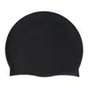 Gorro de Natación Unisex para Adultos de Color Sólido Ampliado Antideslizante Antideslizante para Cabello Largo Piscina Caliente Impermeable de Silicona Gorro de Natación Venta al por Mayor