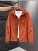 Cortavientos con Capucha de Alta Gama para Hombre Nueva Moda Tendencia Primavera y Otoño 2025 Chaqueta de Trabajo Holgada para Hombre