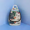 Mochila Bordada Estilo Étnico con Diseños de Gato, Elefante y Conejo, Mochila Pequeña de Lona para Viaje en Yunnan
