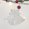 Glitter pingente pequeno decorações da árvore de Natal pingente de plástico Bell acessórios cinco estrelas decoração menina pode ser misturado lote