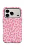 Venta Caliente en Amazon Rosa Estampado Leopardo Magnético Doble Capa Película Apple 18pro Funda de Teléfono Comercio Exterior Tacto de Alta Gama para Niñas