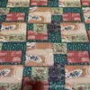 Tela Estampada de Algodón y Lino Estilo Étnico Imitación Batik Tinta Salpicada Tela Bohemia Cojín de Lijiang Mantel Falda de Lino