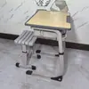Atacado de Fabricantes de Mesas e Cadeiras para Estudo, Cadeiras Vazadas Termoformadas, Conjuntos de Mesas em L para Sala de Aula, Mesas Ajustáveis