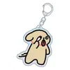 Colgante de Pareja Nuevo 2D Lindo Transfronterizo Mejor Amigo Cachorro de Línea Pequeña Buen Amigo Llavero de Acrílico