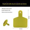 Brincos de Orelha de Porco, Brincos de Orelha de Gado para Criação de Animais, Brincos de Orelha de Animal em TPU com Gravação a Laser, Brincos de Orelha para Gado e Ovelhas