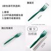 Cucharas Desechables de 6 pulgadas PP Cuchillo, Tenedor y Cuchara Set Plástico Verde Cucharas de Postre para Llevar Tenedores para Ensalada de Frutas Fabricante Venta al por Mayor