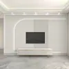 Papel Tapiz de Rejilla de Lujo Ligero para Fondo de Pared de TV Mural Decorativo Geométrico Cálido 8D para Sala de Estar Dormitorio Cabecera