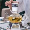 Juego de Té Tetera de Porcelana de Hueso con Flores y Hierbas para el Hogar Tetera para Té de la Tarde Juego de Platos para Postres de Alto Valor de Color al por Mayor