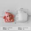 Jiahuimei - Molde de silicona para vela de elefante estéreo, aromaterapia, jabón hecho a mano, piedra expansible, yeso, pegamento, molde decorativo
