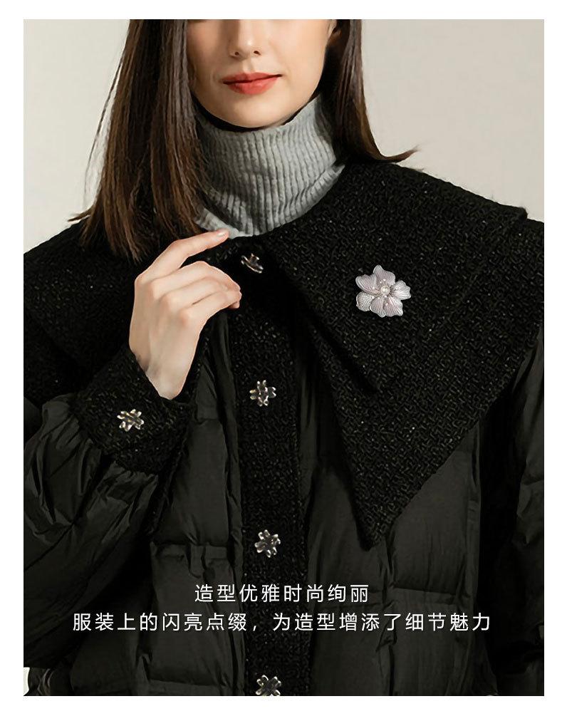 轻奢风高级感优雅花朵胸针小众设计简约百搭花朵胸花新