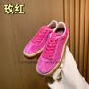 Lp Zapatos Blancos Zapatos de Hombre Zapatillas Deportivas Casuales Zapatos de Entrenamiento Moral Lp Zapatos de Cuero Planos Suela de Goma Cruda Planos para Mujer