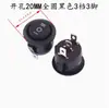 Botão Interruptor Redondo 20mm 4/3/2 Pinos Duas Velocidades Três Velocidades Kcd1 Interruptor Pequeno para Barco com Luz