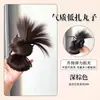 Peluca de Moño Redondo con Goma para el Cabello Estampada de Leopardo, Peinado de Moño Perezoso Natural y Voluminoso, Herramienta Fácil para Peinar el Cabello, Moño Falso para el Cabello