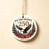 Adorno Colgante Conmemorativo Navideño Americano del 250 Aniversario, Nuevo Producto Transfronterizo